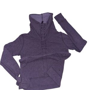 lululemon athletica Purple Cowl Neck Sweater